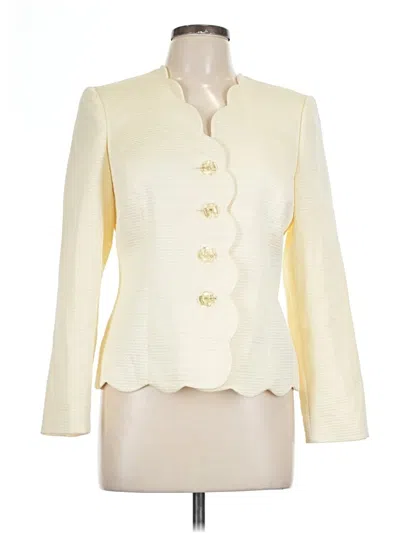 Pre-owned Le Suit Blazer Jacket In White