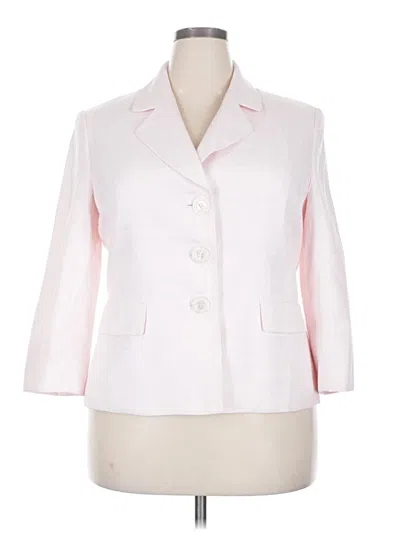 Pre-owned Le Suit Blazer Jacket In White