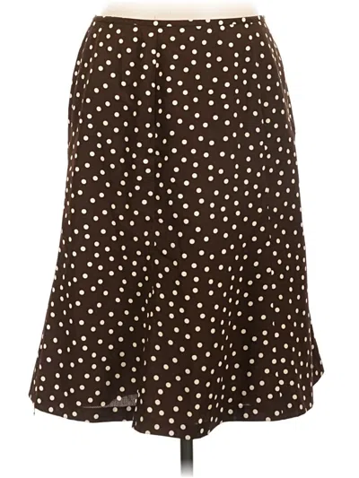 Pre-owned Le Suit Casual Skirt In Brown