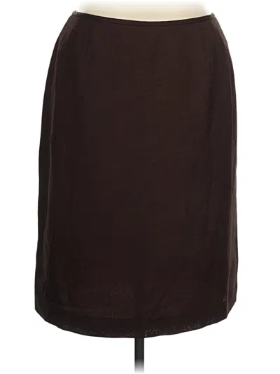 Pre-owned Le Suit Casual Skirt In Brown