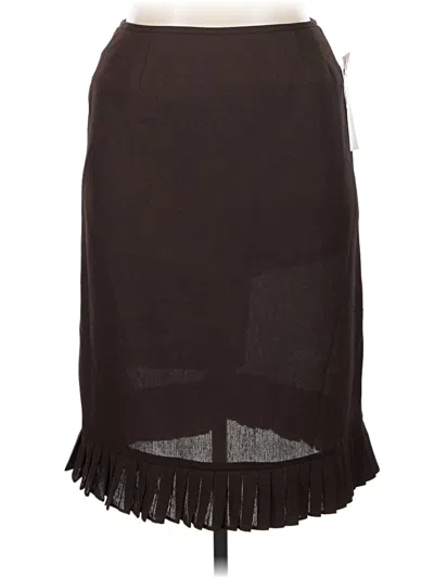 Pre-owned Le Suit Casual Skirt In Brown