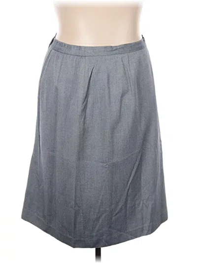 Pre-owned Le Suit Casual Skirt In Gray