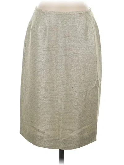 Pre-owned Le Suit Casual Skirt In Gray