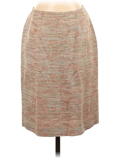 Pre-owned Le Suit Casual Skirt In Tan