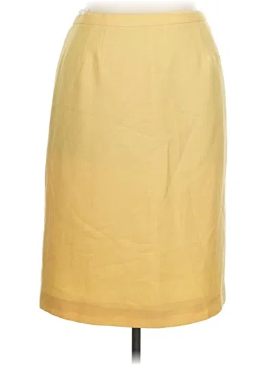 Pre-owned Le Suit Casual Skirt In Yellow