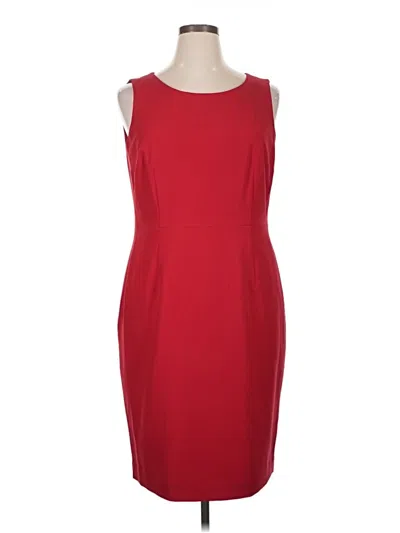 Pre-owned Le Suit Cocktail Dress In Red