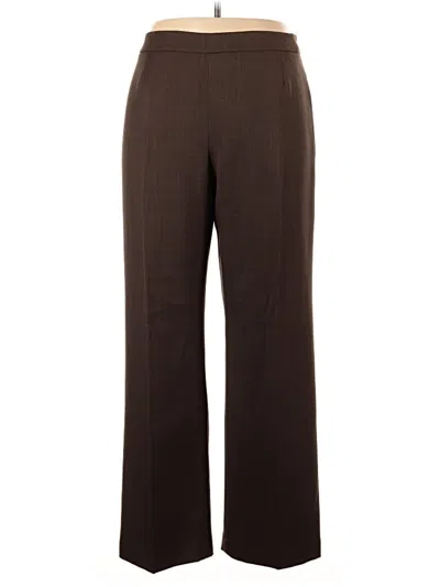 Pre-owned Le Suit Dress Pants In Brown