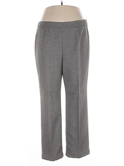 Pre-owned Le Suit Dress Pants In Gray