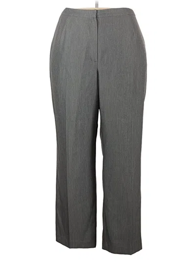 Pre-owned Le Suit Dress Pants In Gray