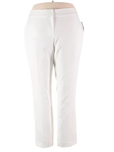 Pre-owned Le Suit Dress Pants In White
