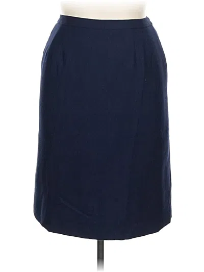 Pre-owned Le Suit Formal Skirt In Blue
