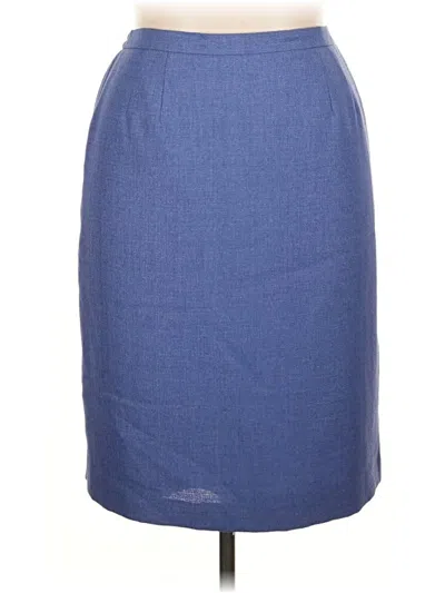Pre-owned Le Suit Formal Skirt In Blue