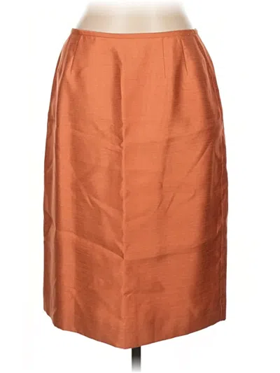 Pre-owned Le Suit Formal Skirt In Brown