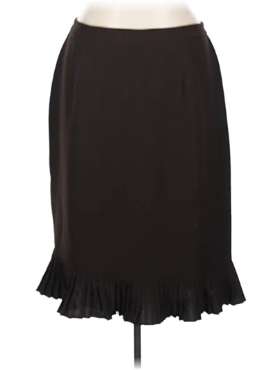 Pre-owned Le Suit Formal Skirt In Brown