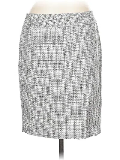 Pre-owned Le Suit Formal Skirt In Gray