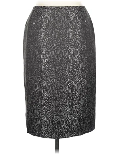 Pre-owned Le Suit Formal Skirt In Gray