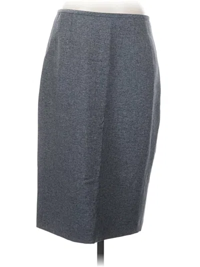 Pre-owned Le Suit Formal Skirt In Gray