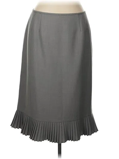 Pre-owned Le Suit Formal Skirt In Gray