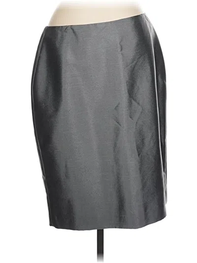 Pre-owned Le Suit Formal Skirt In Gray