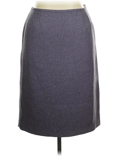 Pre-owned Le Suit Formal Skirt In Gray