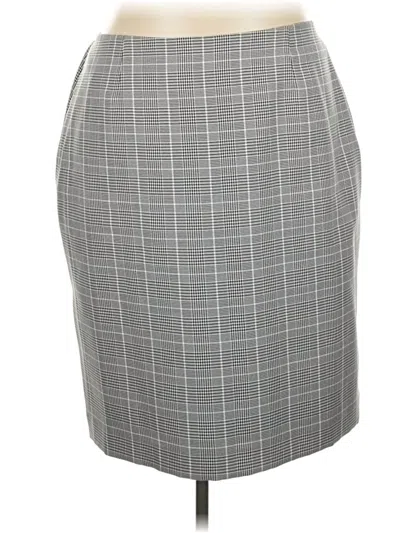 Pre-owned Le Suit Formal Skirt In Gray