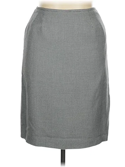 Pre-owned Le Suit Formal Skirt In Gray