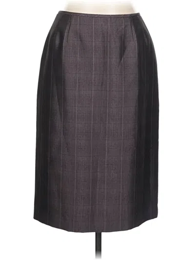 Pre-owned Le Suit Formal Skirt In Gray