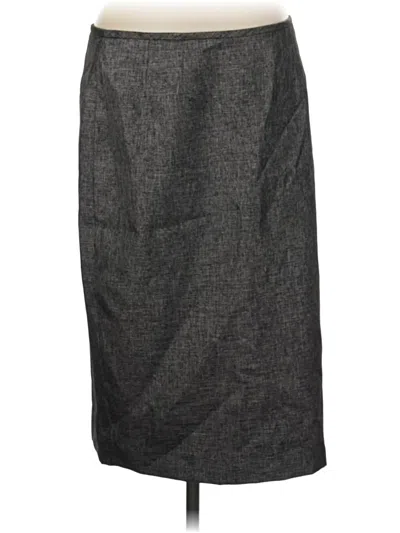 Pre-owned Le Suit Formal Skirt In Gray