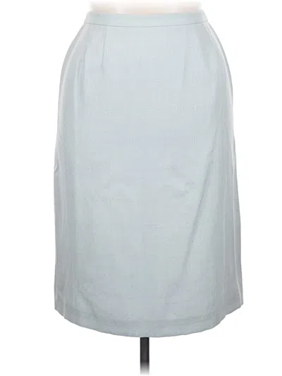 Pre-owned Le Suit Formal Skirt In Gray