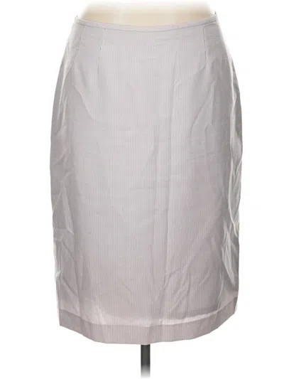 Pre-owned Le Suit Formal Skirt In Gray