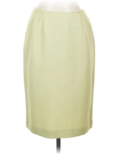 Pre-owned Le Suit Formal Skirt In Green
