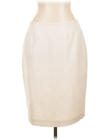Pre-owned Le Suit Formal Skirt In Ivory