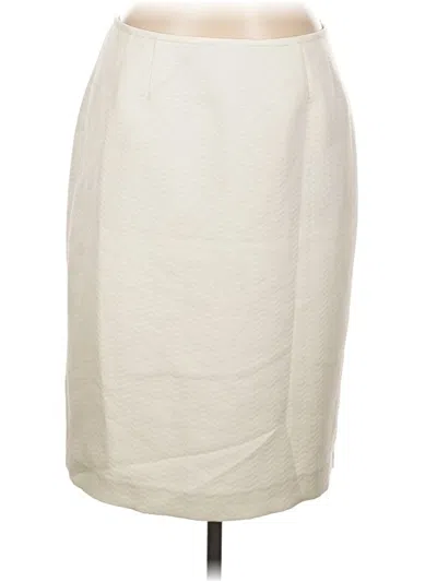 Pre-owned Le Suit Formal Skirt In Ivory