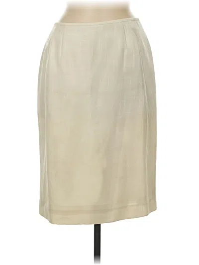 Pre-owned Le Suit Formal Skirt In Ivory