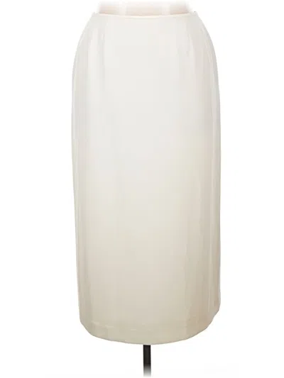 Pre-owned Le Suit Formal Skirt In Ivory