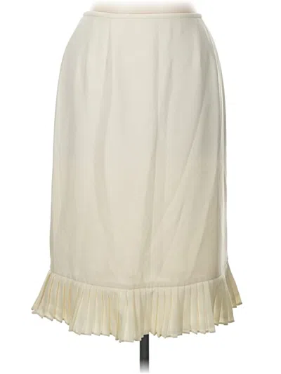 Pre-owned Le Suit Formal Skirt In Ivory