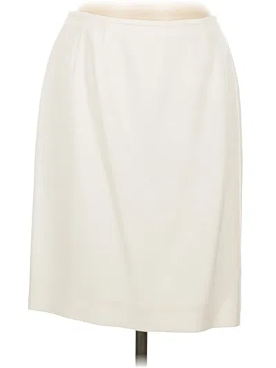 Pre-owned Le Suit Formal Skirt In Ivory