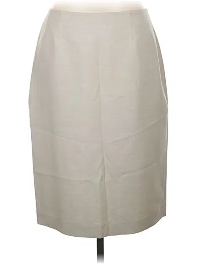 Pre-owned Le Suit Formal Skirt In Ivory