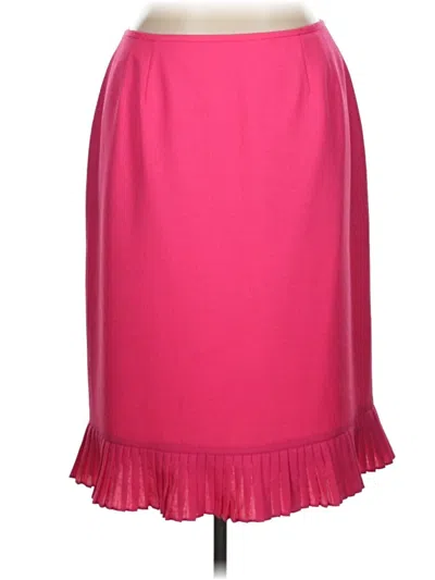 Pre-owned Le Suit Formal Skirt In Pink