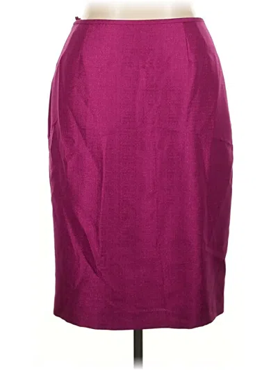 Pre-owned Le Suit Formal Skirt In Purple