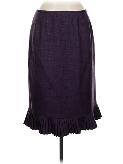 Pre-owned Le Suit Formal Skirt In Purple