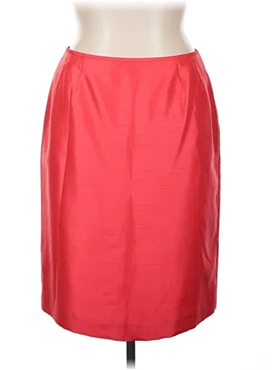 Pre-owned Le Suit Formal Skirt In Red