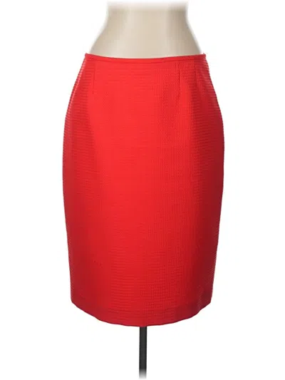 Pre-owned Le Suit Formal Skirt In Red