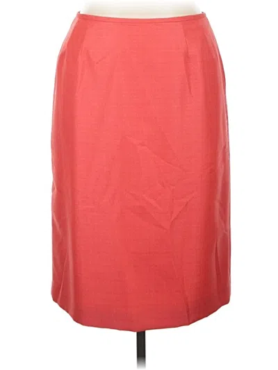 Pre-owned Le Suit Formal Skirt In Red