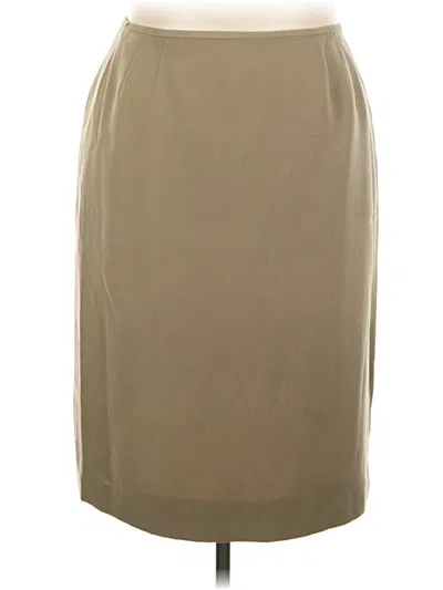 Pre-owned Le Suit Formal Skirt In Tan