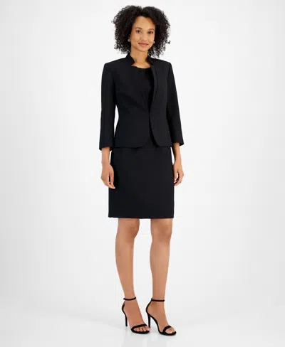 Le Suit Women's Jacket & Empire Sheath Dress, Regular & Petite In Black