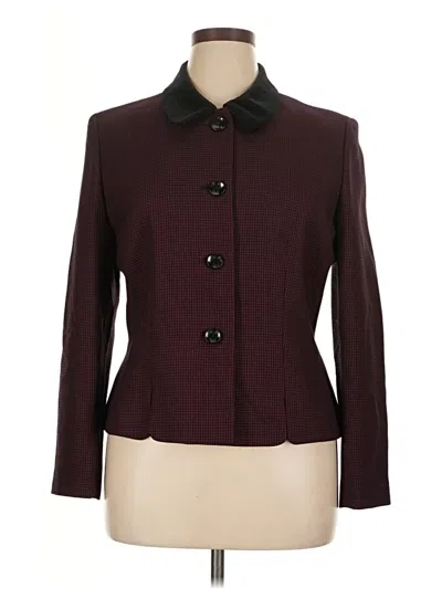 Pre-owned Le Suit Jacket In Burgundy