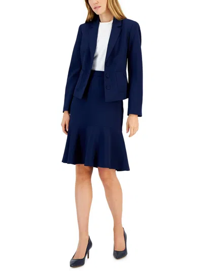 Le Suit Petites Womens 2pc Work Wear Three-button Suit In Multi