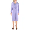 Le Suit Petites Womens Collar Work Day Wear Two Piece Dress