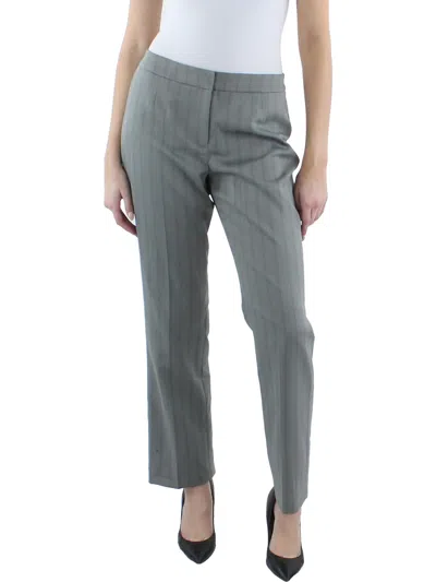 Le Suit Petites Womens Pinstripe Office Suit Pants In Multi